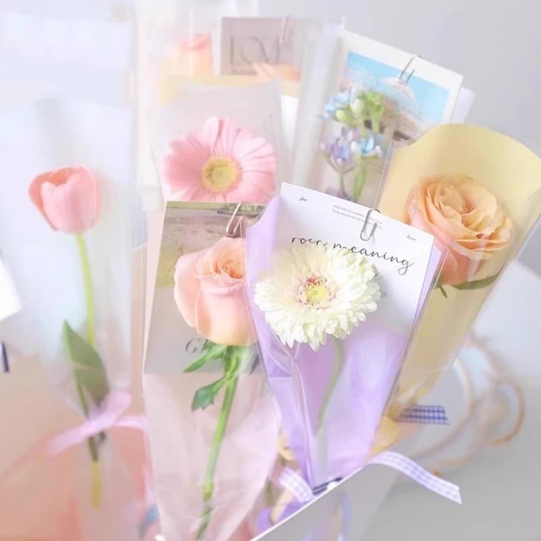 엠다인A 꽃다발 포장지 한송이꽃포장지 한송이포장지